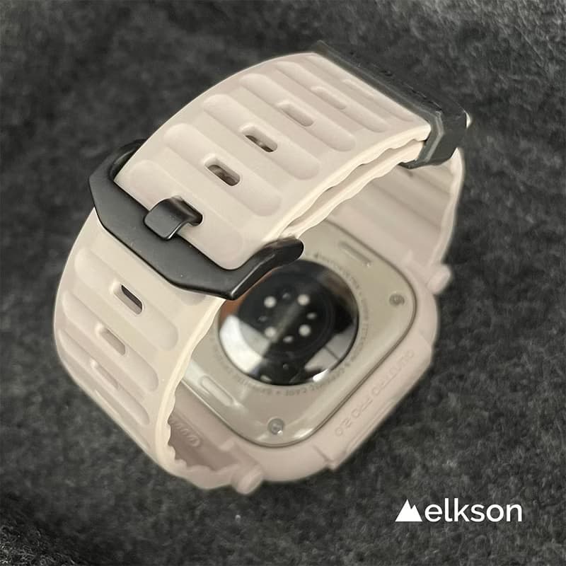elkson AppleWatch Ultra1/2 QuattroPro一體成形軍規錶帶+鋼化膜
