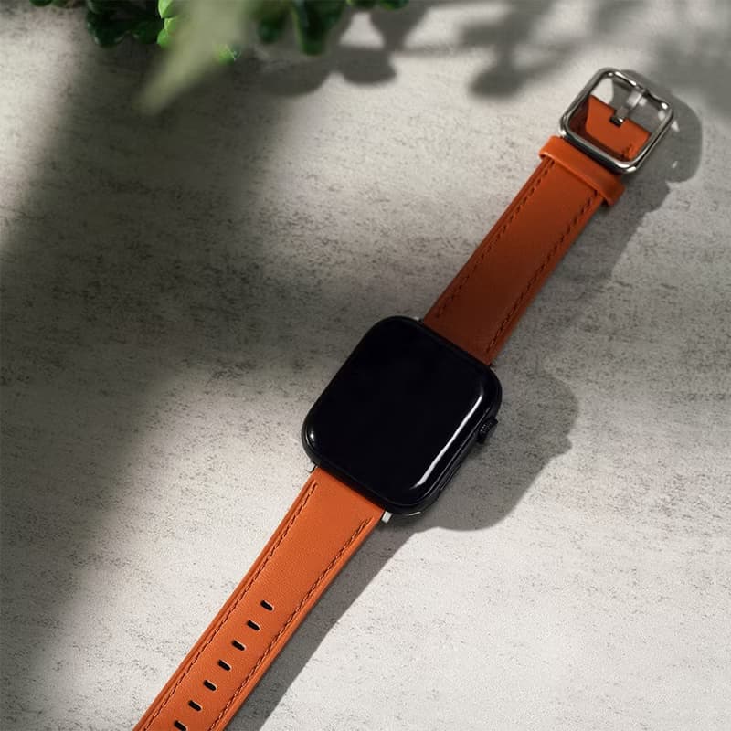 Apple watch - 日字扣 真皮蘋果錶帶 真皮錶帶