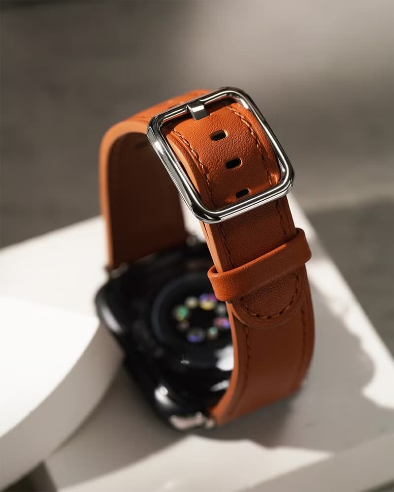 Apple watch - 日字扣 真皮蘋果錶帶 真皮錶帶