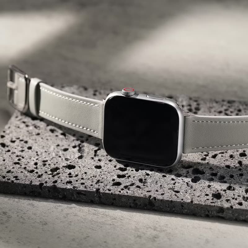 Apple watch - 日字扣 真皮蘋果錶帶 真皮錶帶