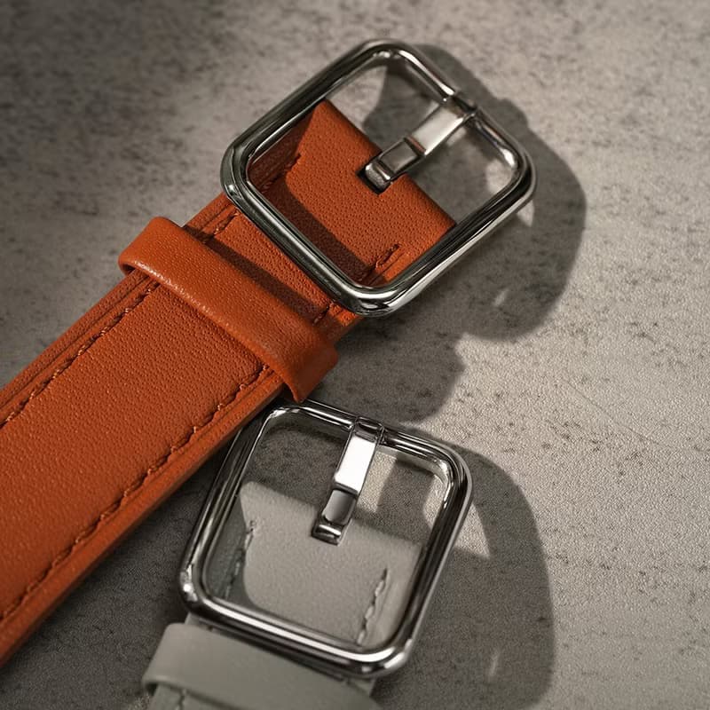 Apple watch - 日字扣 真皮蘋果錶帶 真皮錶帶