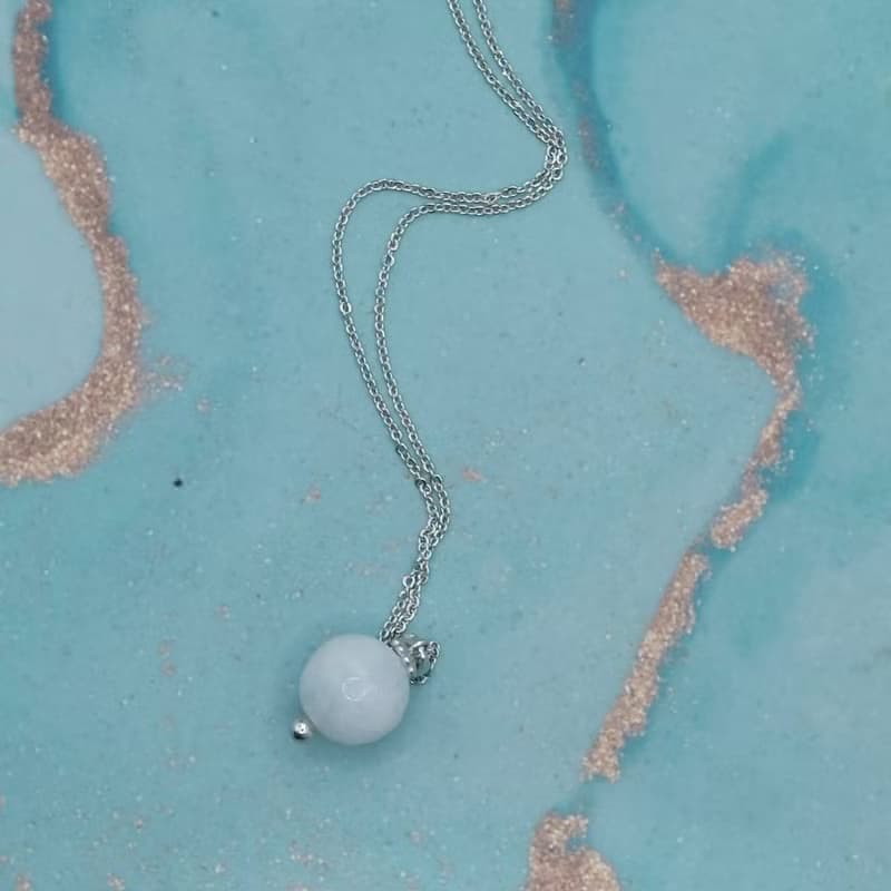 天然天青石項鍊