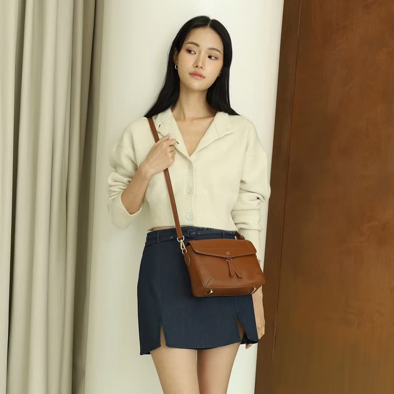 Ruby (Chocolate) : Leather bag, Cross-body bag, Brown, Handbag