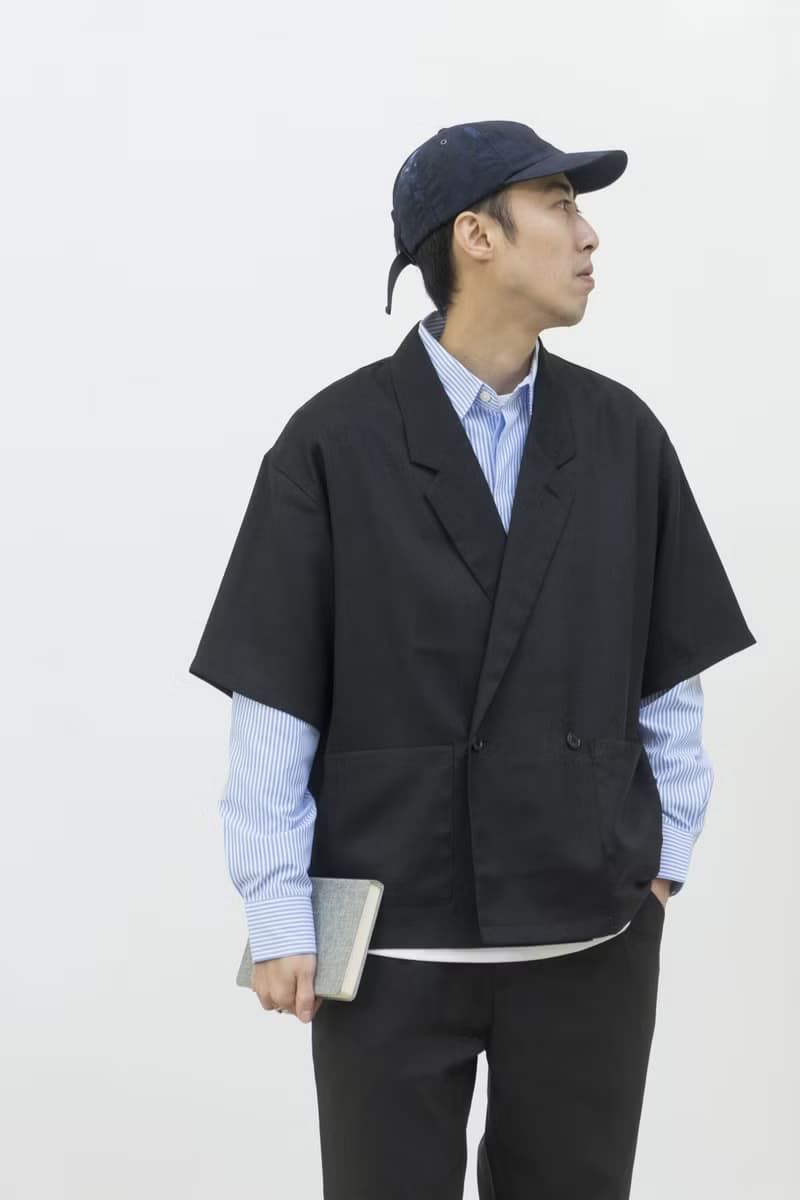 Suit 誠意推薦 日系潮流寬鬆雙排扣短袖休閒西裝襯衫外套 Blazer