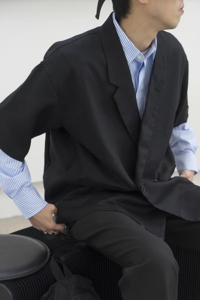 Suit 誠意推薦 日系潮流寬鬆雙排扣短袖休閒西裝襯衫外套 Blazer