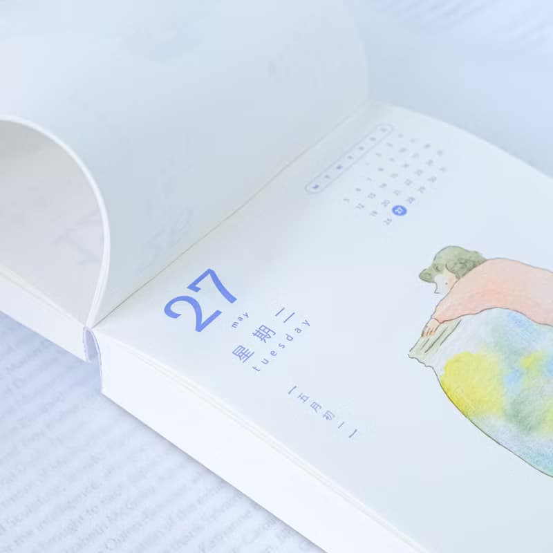 2025 365女孩日曆 | 每天一頁插畫 x 臨床心理學家語錄日曆