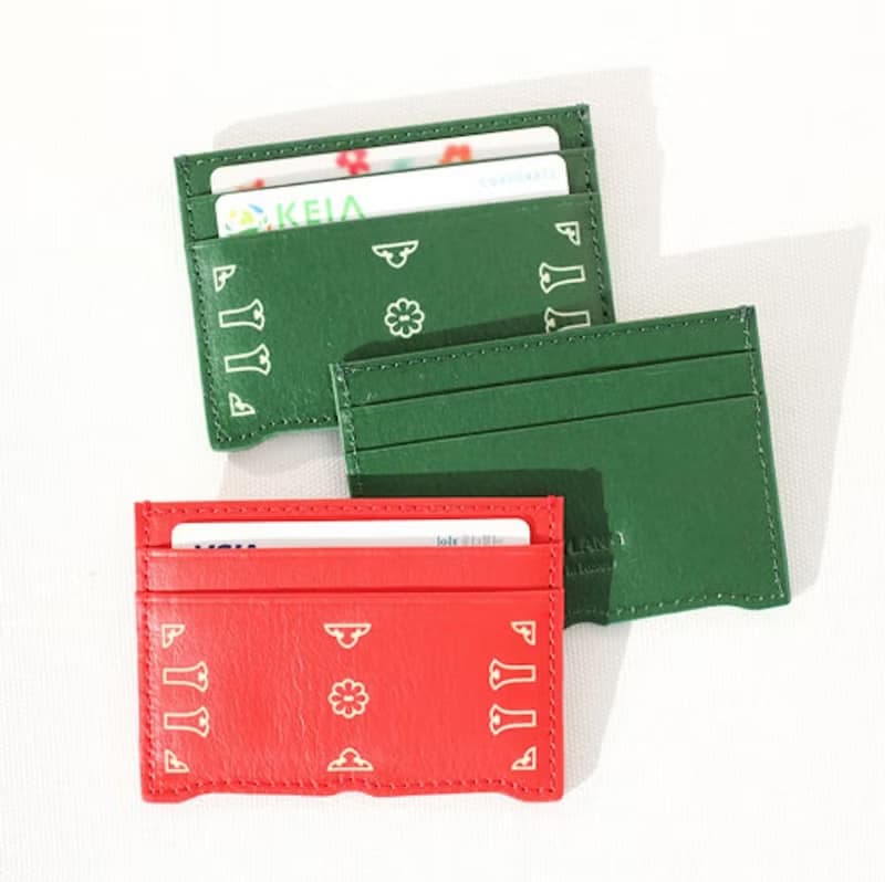 Vegan eco Korean traditional paper leather 'Jeonju' card wallet