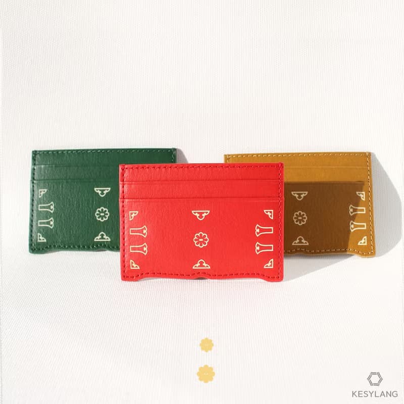 Vegan eco Korean traditional paper leather 'Jeonju' card wallet