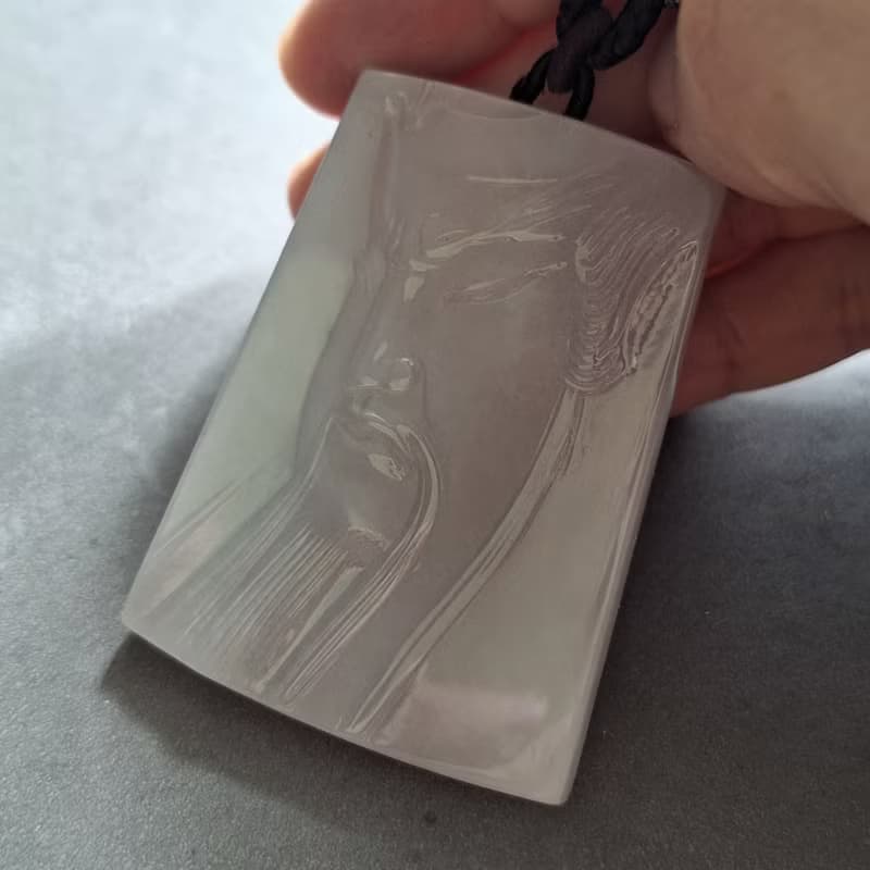 關二哥關二爺吊墜 | 天然緬甸A貨翡翠玉器 | 關帝關公關雲長關羽
