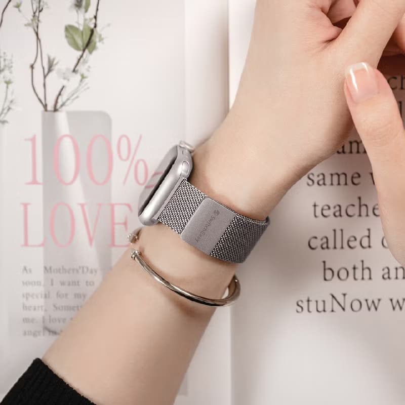 【畢業禮物】Apple Watch Mesh米蘭不鏽鋼磁吸錶帶 (Ultra/9/8/7)