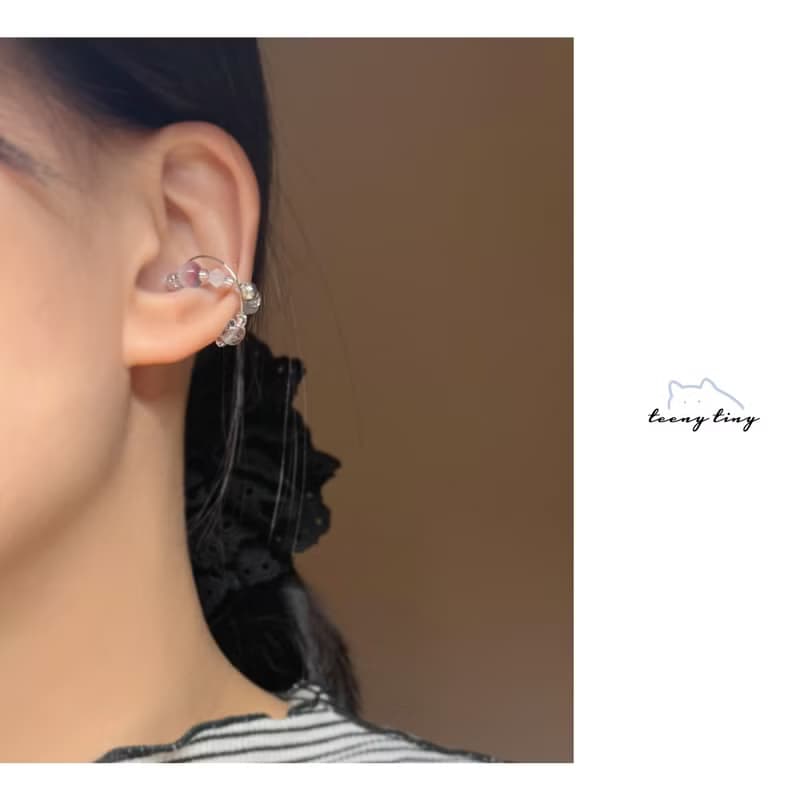 TeenyTinyCraft | 星流跡 • 兩色 手工耳骨夾