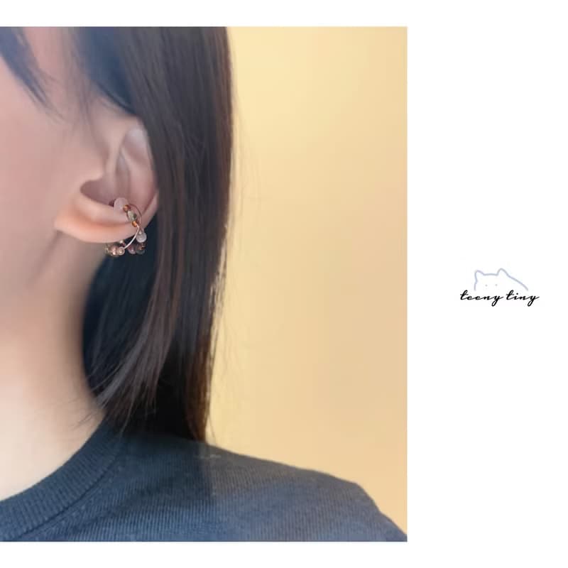 TeenyTinyCraft | 星流跡 • 兩色 手工耳骨夾