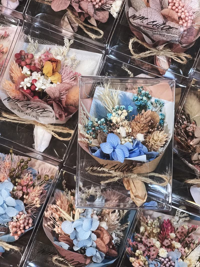 - WM - 迷你花盒 買十送一 乾燥花花束 婚禮小物 母親節花禮