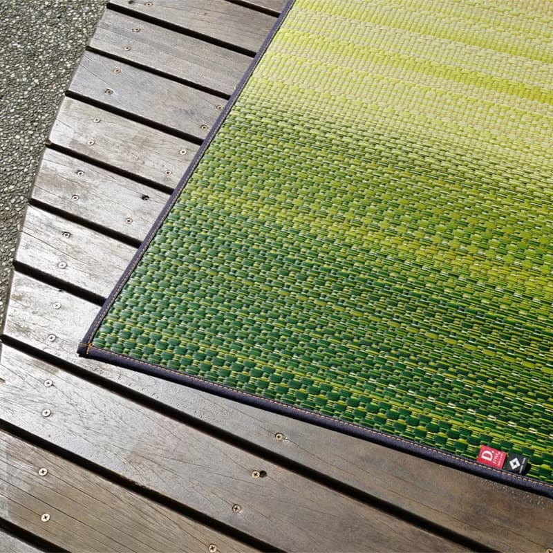 【質感生活】藺草瑜珈墊JOY綠褐雨林 極美跨界漸層創作 簡約
