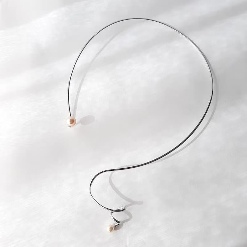 SV デザイン チョーカー あこや真珠　パールネックレス　あこやパール　日本の真珠 pearl necklace 珍珠項鍊 珍珠项链 진주목걸이