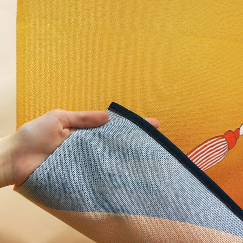 【預訂】日本製 藍色招財貓短門簾