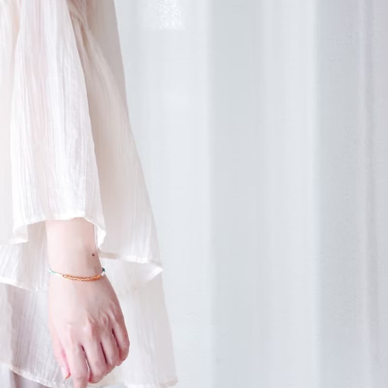 亞利桑那鑽切閃閃藍綠松石&太陽石手鍊