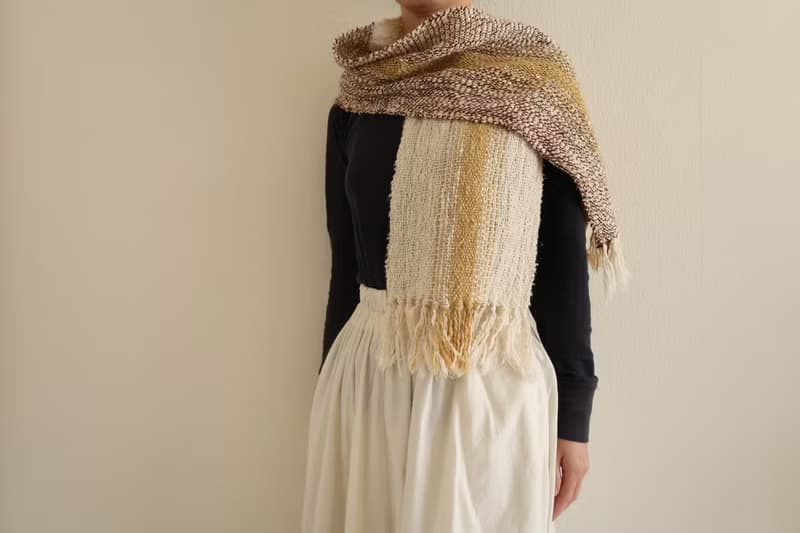 手織りマフラー　wool　chocolate×milk　gift　情人節　春節　生日禮物　Shawl (S) 51
