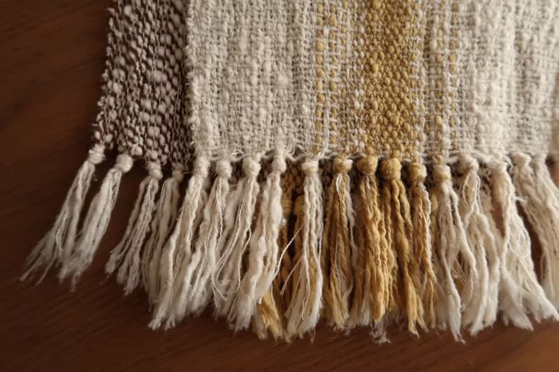 手織りマフラー　wool　chocolate×milk　gift　情人節　春節　生日禮物　Shawl (S) 51