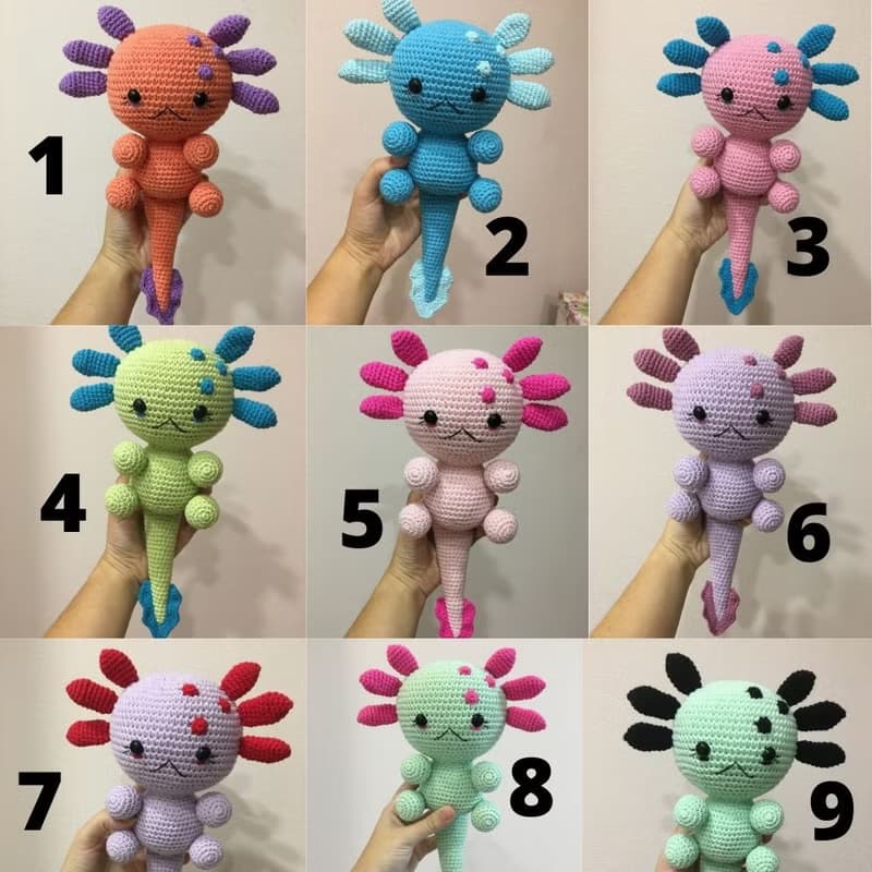 Kawaii, axolotl plush, kawaii plush, nautical baby shower gift, ocean nursery.