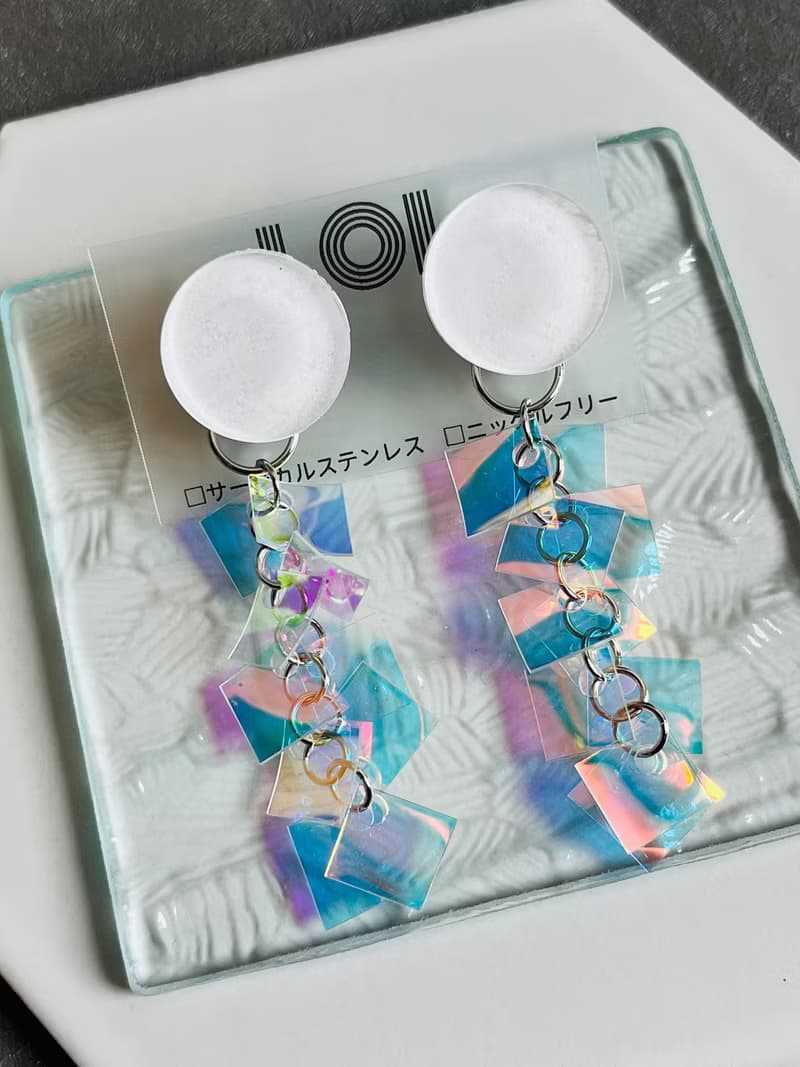ocean2024 ホワイト　ピアス/イヤリング
