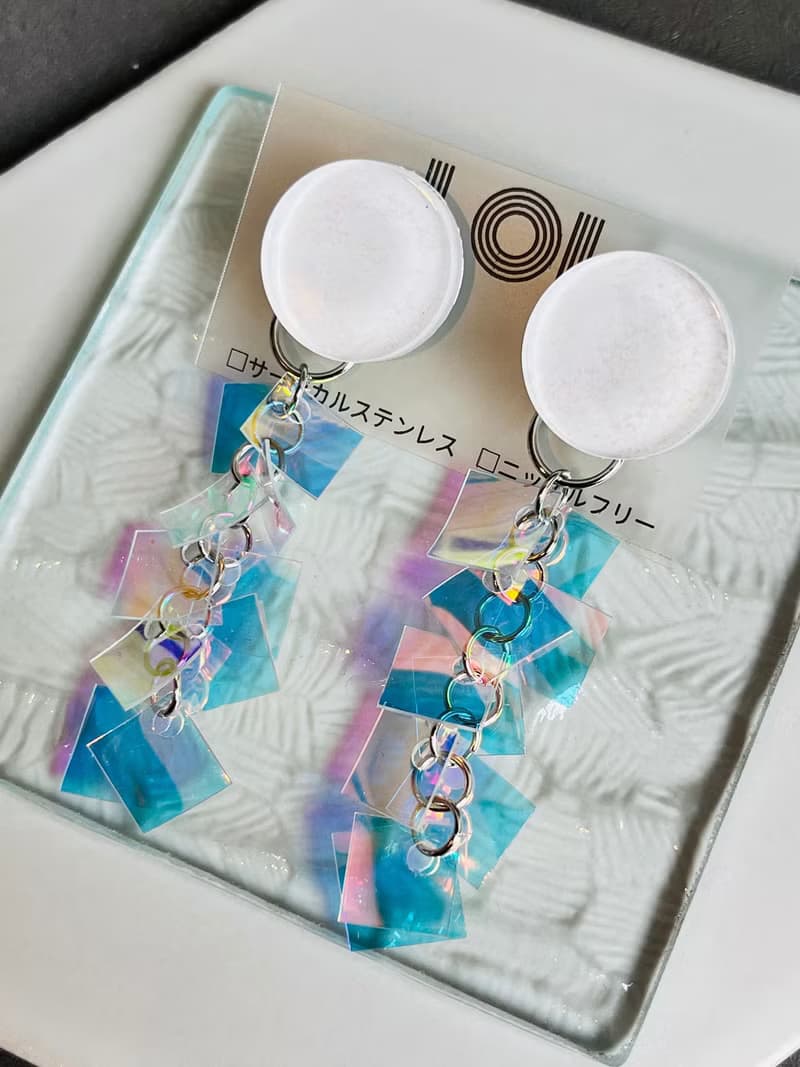 ocean2024 ホワイト　ピアス/イヤリング