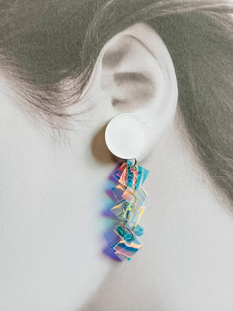 ocean2024 ホワイト　ピアス/イヤリング