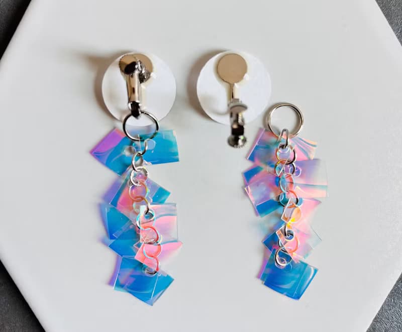 ocean2024 ホワイト　ピアス/イヤリング