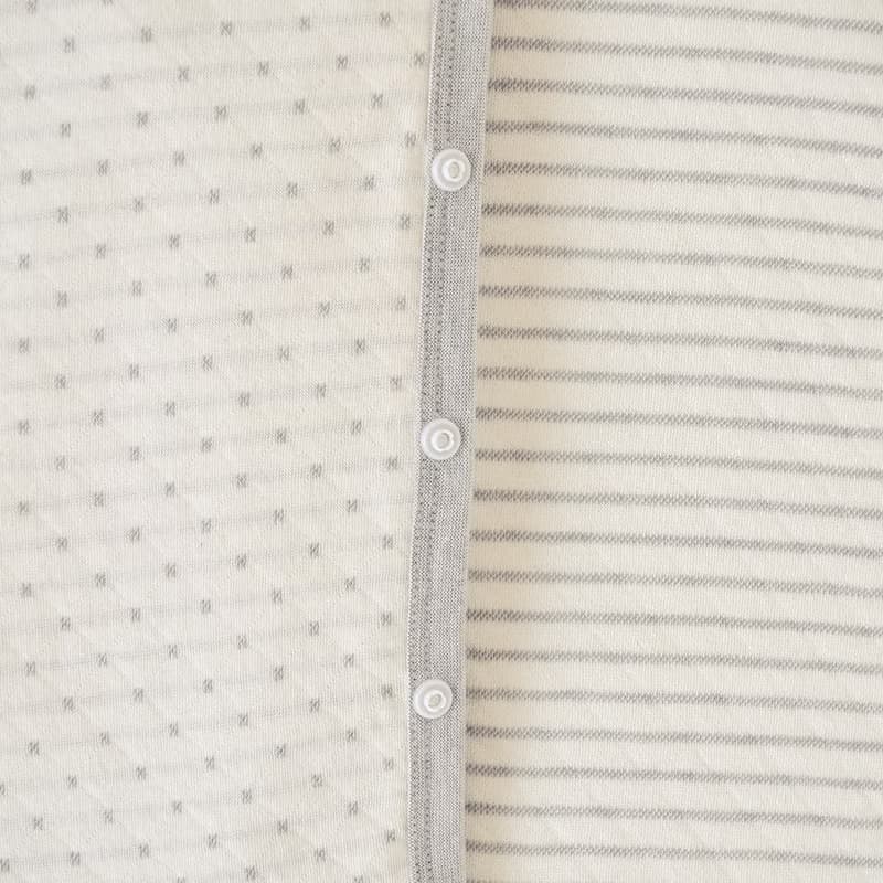 【SISSO有機棉】小鹿灰米薄披風 F