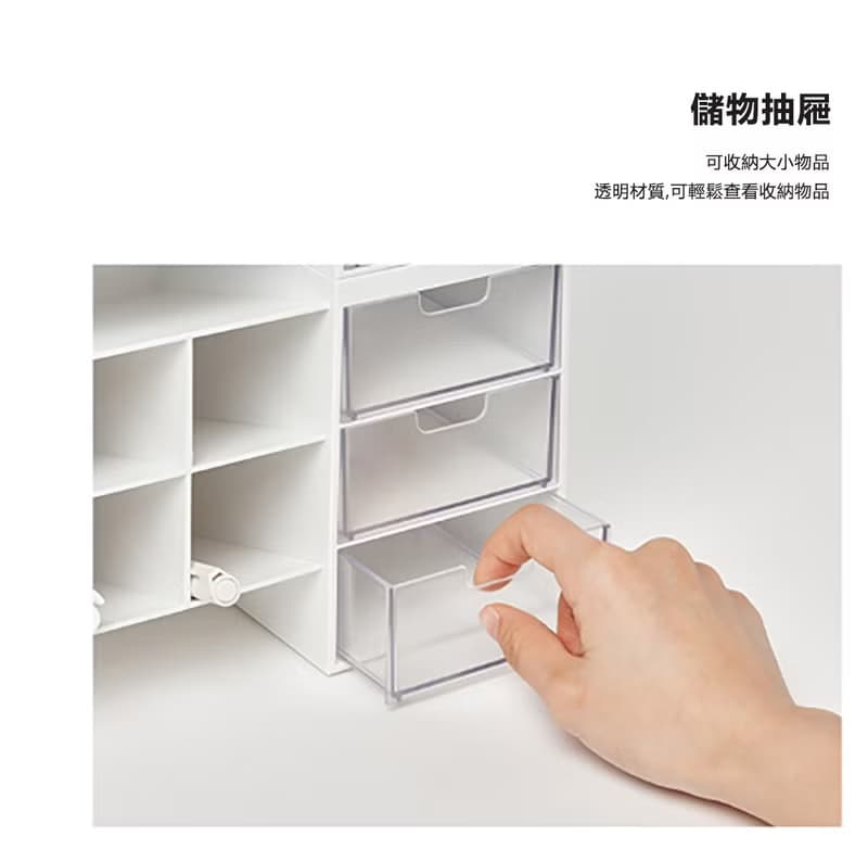 韓國原裝 SYSMAX希思美蜂巢式桌面抽屜收納置物架2.0 2入組