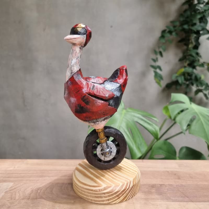 Ducatrich wood carving art toy sculpture decoration