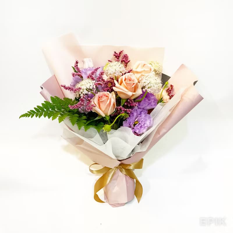 柔和春漾 鮮花花束