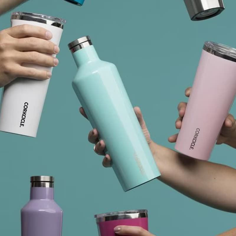 【出清5折】CORKCICLE 三層真空易口瓶 750ml-土耳其藍