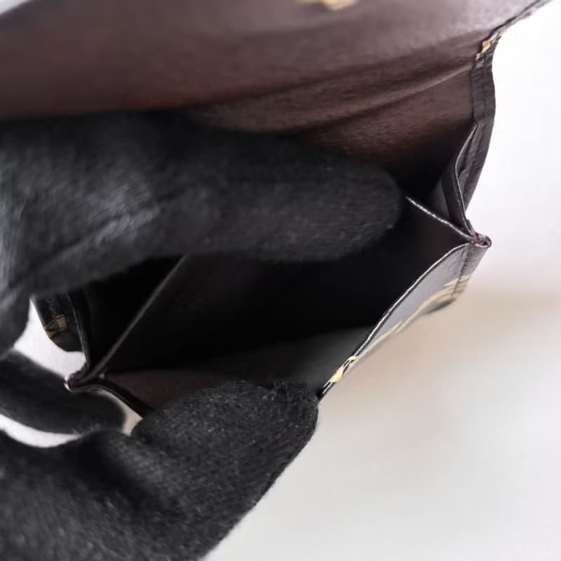 Vintage Longchamp 老花金幣小零錢包