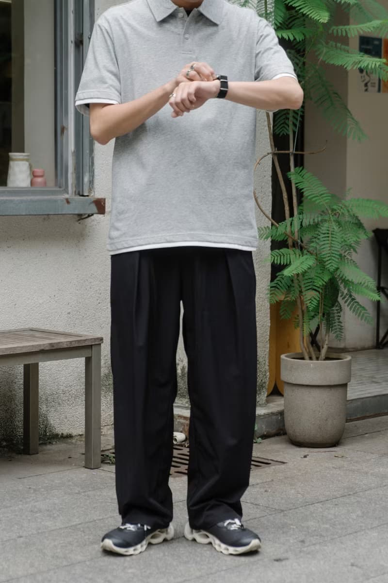 T-shirt 夏季基本款純色假兩件短袖POLO 合身剪裁Cityboy