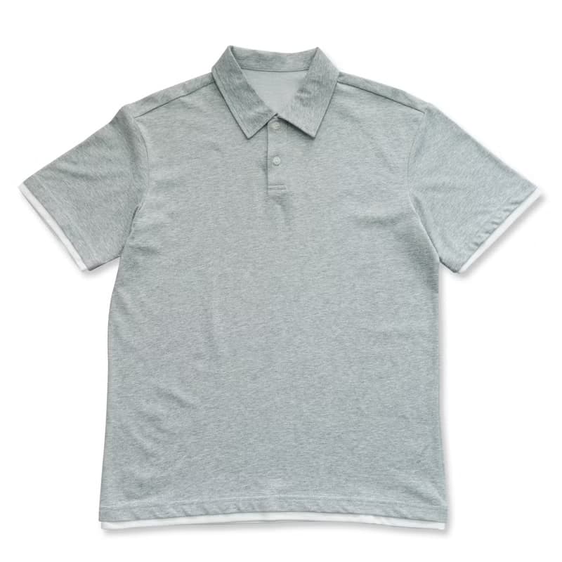 T-shirt 夏季基本款純色假兩件短袖POLO 合身剪裁Cityboy