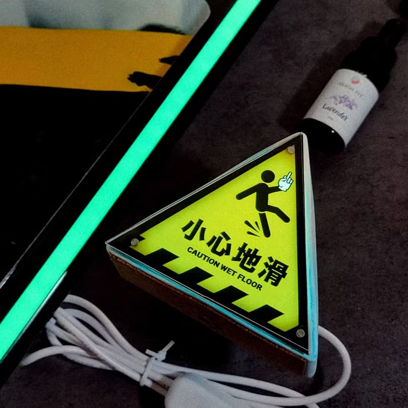 【擴香石燈箱】 老細出沒注意 警告牌 / 香港特色 / 香味小夜燈