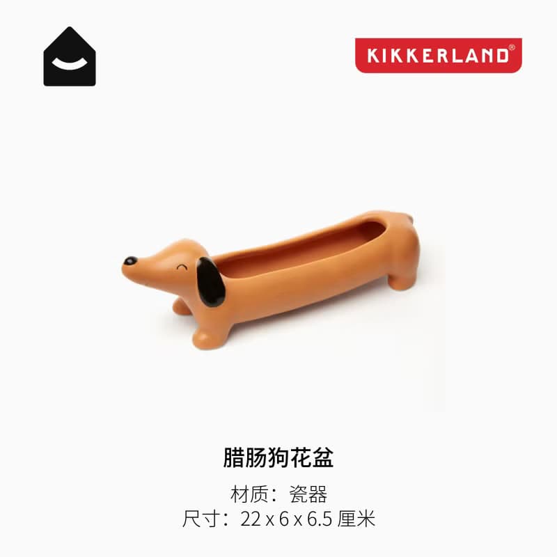 美國 Kikkerland 黑貓花盆 可愛多肉花盆迷你花器 桌面裝飾擺件