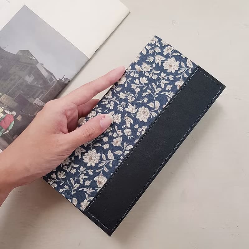 花開時刻 水洗牛皮紙夾 長夾 錢包