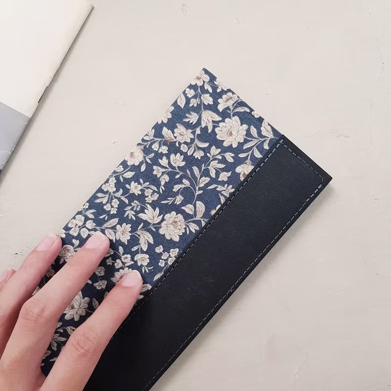 花開時刻 水洗牛皮紙夾 長夾 錢包