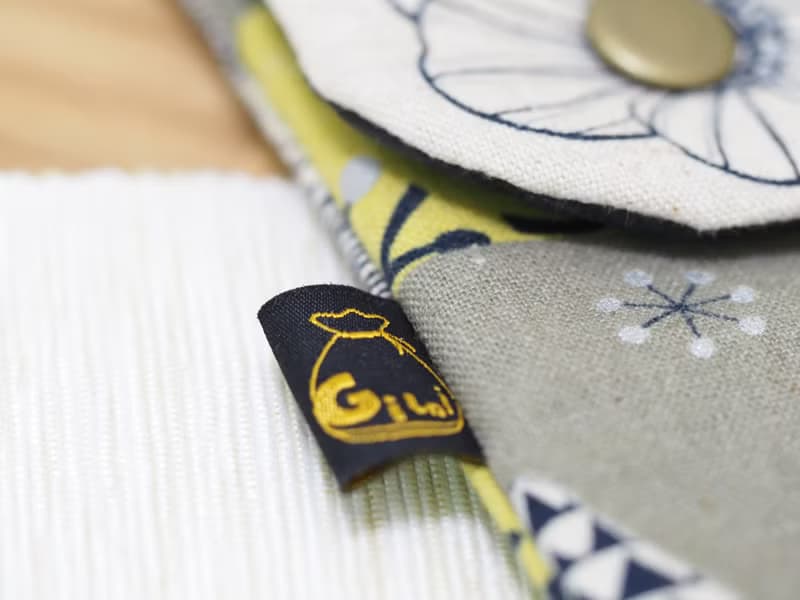 【Gi LAI】 6.5*26Cm環保雙層筷袋 餐具袋-幾何森林