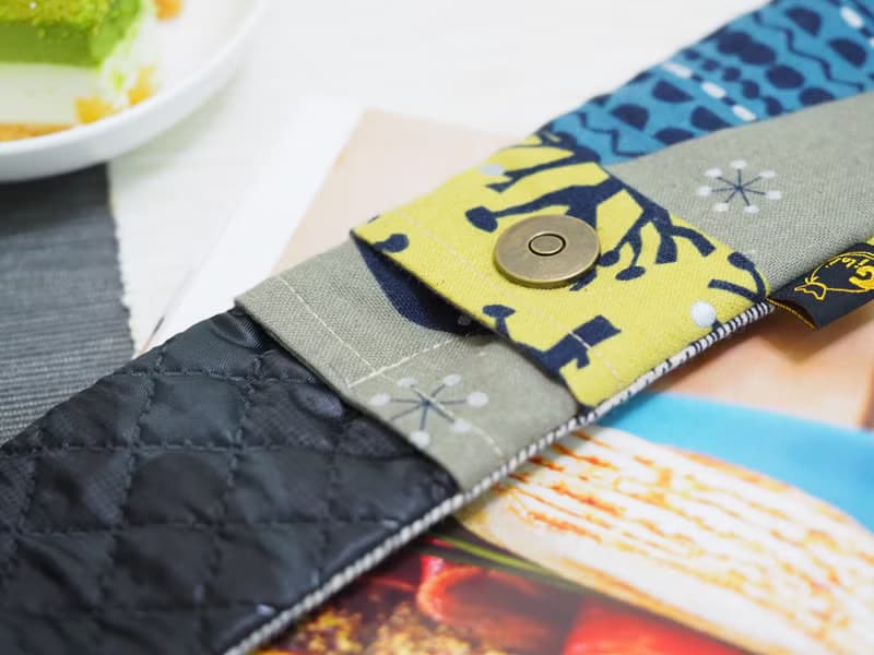 【Gi LAI】 6.5*26Cm環保雙層筷袋 餐具袋-幾何森林