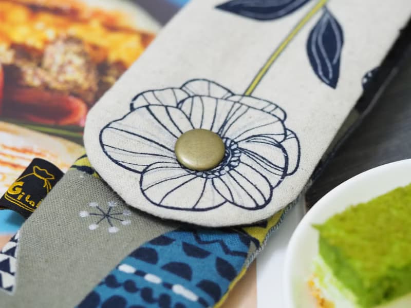 【Gi LAI】 6.5*26Cm環保雙層筷袋 餐具袋-幾何森林