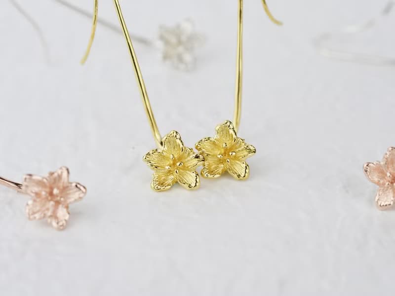 杜鵑花 | K金耳環 女款 花朵 手工飾品 情人禮物