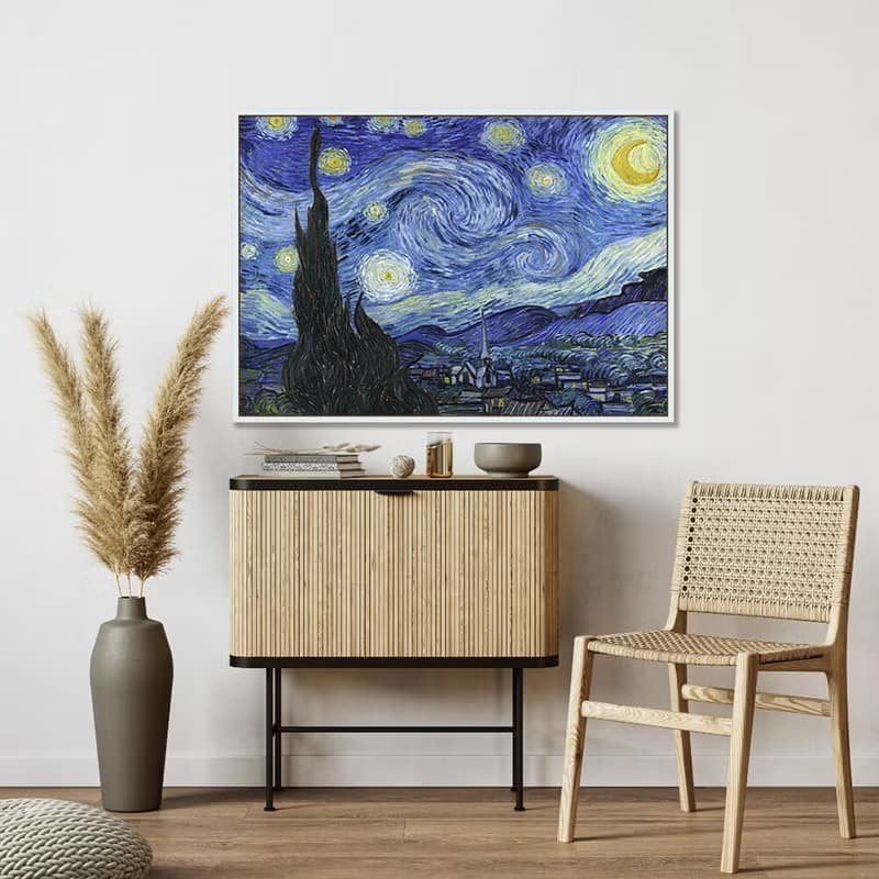 星夜_掛畫_名畫系列_台灣製造 兩個工作天快速出貨
