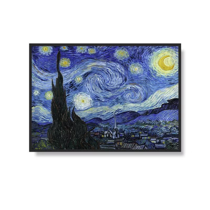 星夜_掛畫_名畫系列_台灣製造 兩個工作天快速出貨
