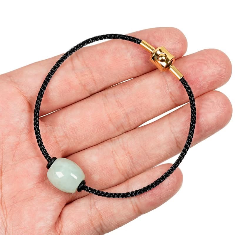 翡翠 滿色芙蓉種路路通 緬甸玉翡翠手鍊