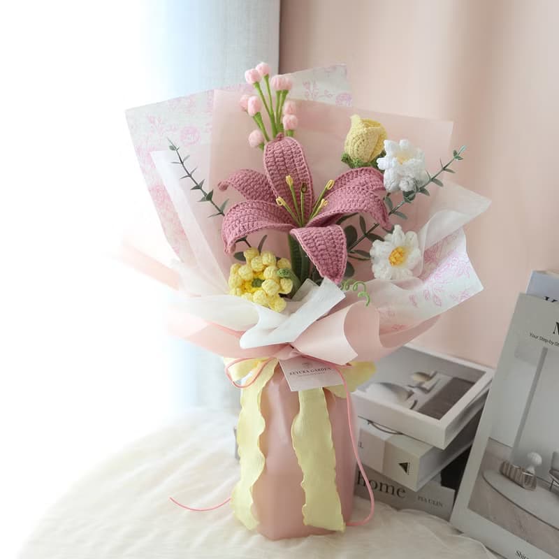 G08針織花束 / 編織花束 送禮花束