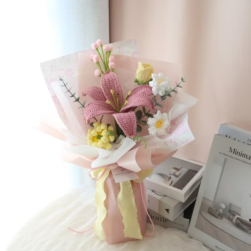 G08針織花束 / 編織花束 送禮花束