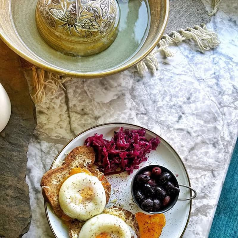 【兩入一組】Barebones 琺瑯沙拉盤組 CKW-392 / 蛋殼白